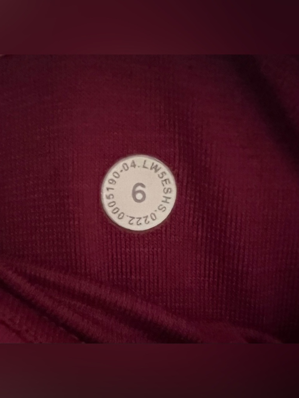 Lululemon Size 6 Instill HR Tight 25” Magenta Purple Pink Smooth Cover Yoga Pant - Picture 9 of 12